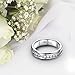 TIGRADE Eternity Titanium Ring Wedding Bands Brushed CZ Inlay Size 6 to 12