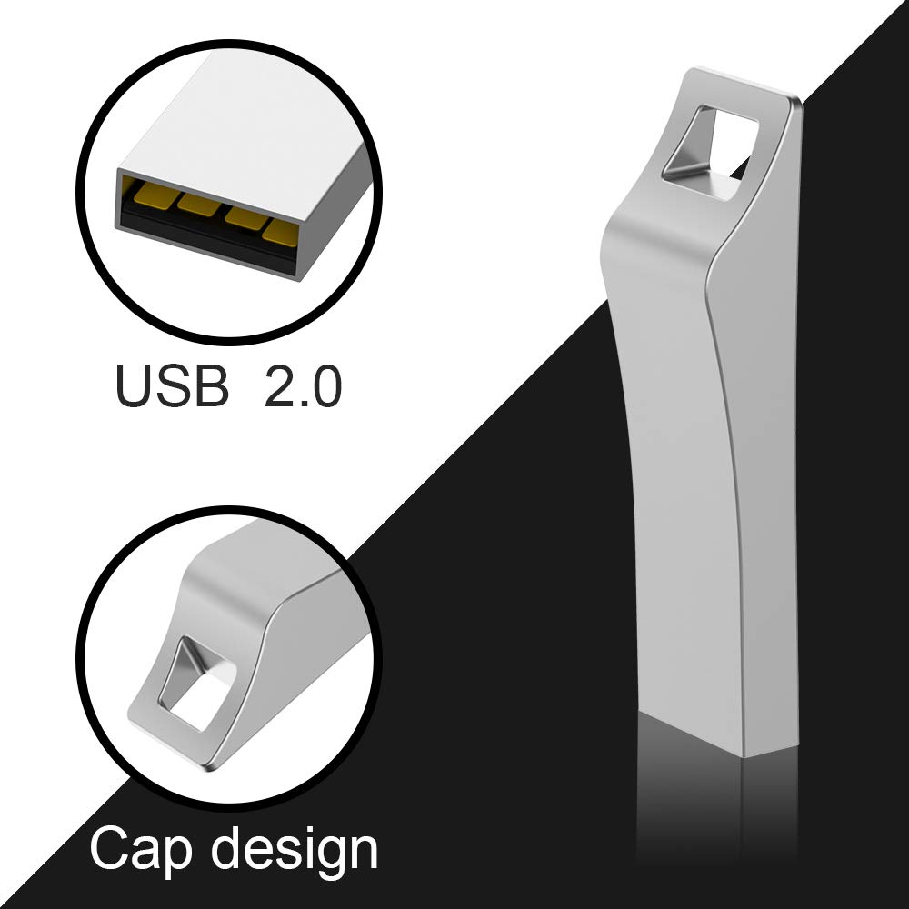 TOPESEL 3 Pièces Clés USB 64Go Clé USB 2.0 64 Go Pendrive Étanche Antichoc en Métal Lecteur USB Flash Drive pour Ordinateur Portable, Télévision, Automobile, etc (Couleurs Mixte: Noir Or Argent)