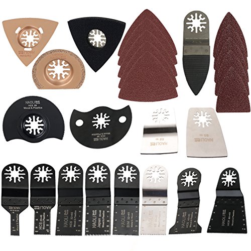 HAOLI 66 pcs/set Oscillating Tool Saw Blades For Fein Multimaster,Dremel,Bosch Makita and More (HL66-1(66pcs))