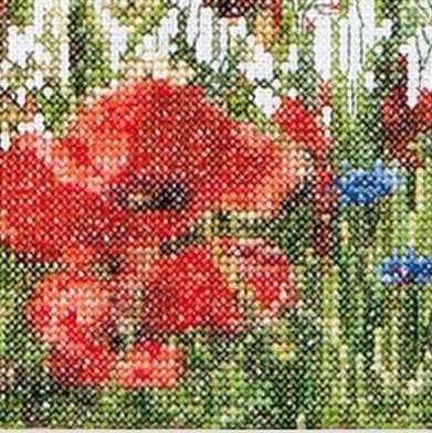 Thea Gouverneur, Counted Cross Stitch Kit, Poppies, Aida, 18 Count, Embroidery Kit for Adults - Image 3