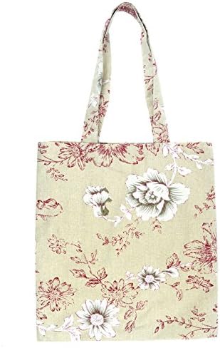 Fashion Floral Patterns Pure Cotton Canvas Tote Bag(C)