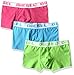 Diesel Men's 3-Pack Shawn Stretch Boxer Trunk, Green,Turquoise,Pink, Large