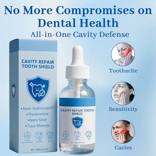 LBOYLOVE® Cavity Healing Tooth Armor Liquid – Nano Hydroxyapatite Remineralization, Cavity Repair & Teeth Whitening, Enamel Strengthening Drops – 60ml (2pcs)