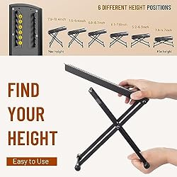 CAHAYA Guitar Foot Stool: 6 Position Height Guitar