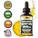 Organic Hemp Oil Extract - 1500mg - Sleep, Mood and Pain Relief Supplement - Full Spectrum Oil Against Anxiety and Stress - Extra Pack - Made in USA