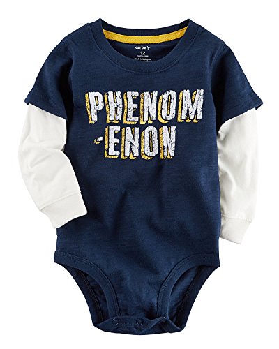 Carter's Boys 'Phenomenon' Layered Bodysuit, Navy, 3 Months