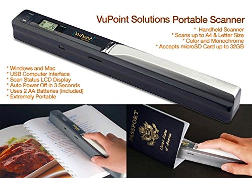 VuPoint Solutions Magic Wand Portable Scanner (Certified Refurbished)