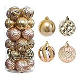 QinYing 24pcs 2.36'' Christmas Balls Ornaments