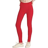 QBK Girls'Cotton Leggings 2T 3T 4T 5T to 12 Years - Ultra Soft & Comfortable Footless Tights for Toddler to Kids