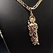 Gold Plated Saint Jude Pendant Necklace Figaro 26