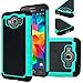 Grand Prime Case Cover , Galaxy Grand Prime case, E LV Samsung Galaxy Grand Prime Case Full Body Hybrid Armor Protection Defender Case Cover - Dual Layer Armor Protective Case Cover for Samsung Galaxy Grand Prime - TEAL