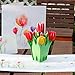 Paper Spiritz Tulips Flower Pop Up Card Tulips Bouquet Pop Up Cards with Envelopes - Birthday Greeting Card Mother’s Day Cards Thank You Card Graduation Celebration Card all Occasion