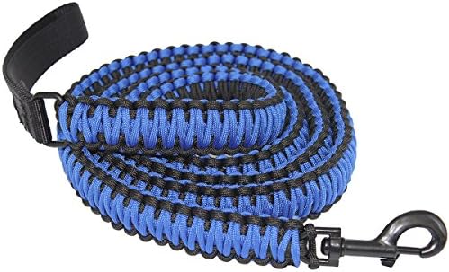 The Bobcats 550lb Handmade Durable Paracord Dog Leash 7.5 Feet Long (Navy Blue)