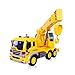 Inertia Crane Truck Toys,Fun Construction Vehicles with Light And Music for Kids