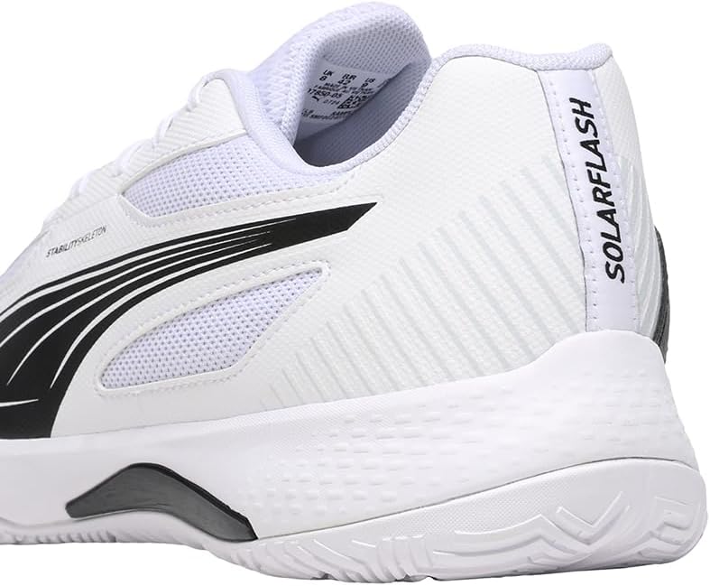 Solarflash III Chaussures d'intérieur Unisexes, Puma White Puma Black, 45 EU — photo 4 sur 7