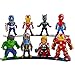 Boenxin Marvel Avengers Titan Hero Series Exclusive-Iron Man、Hulk、Thor、Spider-Man、Captain America、Hulkbuster、Thanos、Black Panther 8 Figure Set/Car Decoration