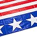 BLUE PANDA Plastic American Flag Tablecloths - 3 Pack, 54 x 108 in, Red White & Blue - Disposable Plastic Table Cover for Party Decoration & Patriotic Decoration