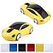 HDE 2.4GHz Sports Car Shape Wireless Ergonomic Optical Mouse with Adjustable DPI (Spider Yellow)