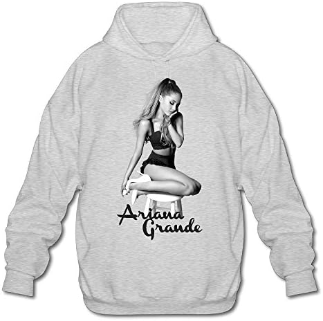 T121 Ariana Poster Grande Cool Long Sleeve Sweater For Men Size M Ash