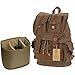 Kattee Fashion Canvas DSLR SLR Camera Case Backpack Rucksack Bag for Sony Canon Nikon Olympus Pentax