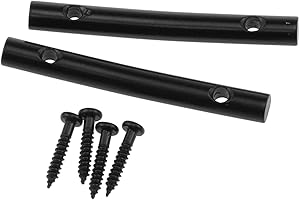 Fengxiaomin 2PCS 45MM Metal Guitar String Retainer Bars String Tension Bars With Mounting Screws For Electric guitars (Black)
