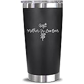 GreenStar Gifts Best Mother-In-Law Ever Tumbler - Floral Mother-In-Law Mug - Mother-In-Law Mug - Gift For Mother-In-Law - Mother's Day Gift - Mother-In-Law Coffee Mug - Stainless Steel Tumbler 20Oz