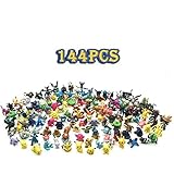Anime Figures, Action Figures, 144 Mini Figures Toy for Kids, Party Favors Birthday Gift Educational Toy Family Fun Gift, Randomly Plastic Monster Figures Mini Size Gift, 144-Piece, 0.8-1.2-inch