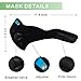 ISKUKA Anti Dust Masks Anti Pollen Allergy Fitness Mask for Cycling Racing All Outdoor Activities (Black)