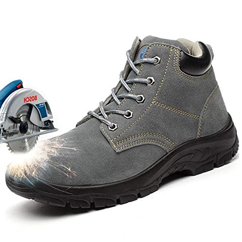 Eclimb Women's Safety Work Shoes Steel-Toe Athletic Shoes Deep Blue