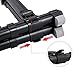 Guitar Stand, Ohuhu A Frame Portable Guitar Floor Stands Adjustable Light Weight Foldable Guitar Holder for Guitar, Bass, Violin, Ukulele, Banjo, Mandolin (Black) (1 - Pack)