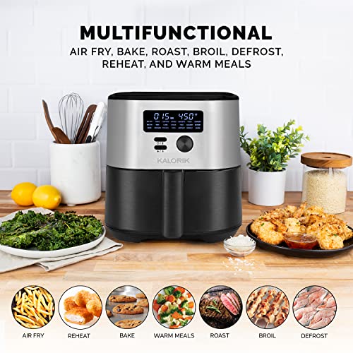 Kalorik MAXX® 7 Quart Air Fryer 1750W, 7in1 Air fry, Bake, Roast