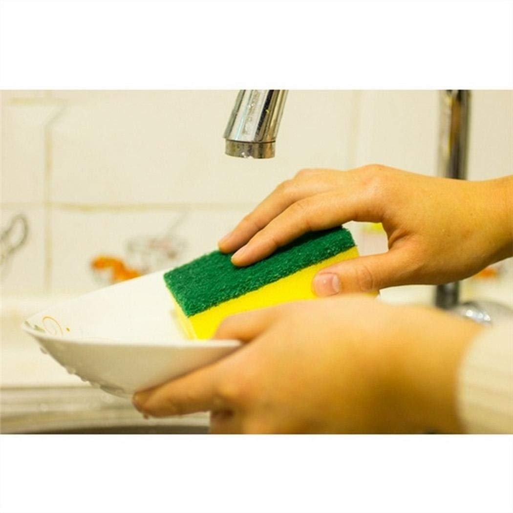Eubell Dishwashing Sponge, Double Layer Soft Strong Water Absorption Built Strong to Last Long