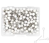 1/8 Inch Map Tacks - White