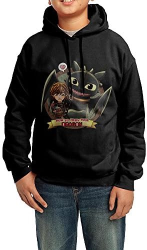Boys Girls Kids Toothless How To Train Your Dragon Hoodie Black Cotton Hoodie Medium
