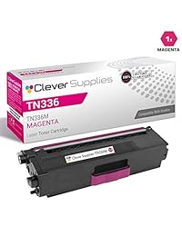 Clever Suministros© Juego de cartuchos de tóner compatibles 4 Color Para Brother tn 336 (TN336BK, tn336 C, TN336 M, tn336y), HL L8350, l8250, l8250cdn, l8350cdwt, l8350cdw, mfc l8600, l8850, L8600CDW, L8850CDW, Paquete de 4 colores