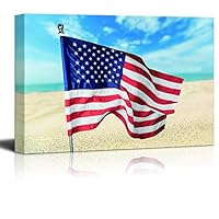 Canvas Wall Art Flag Day Theme Canvas Prints Home Artwork Decoration for Living Room Bedroom - 12x18 inches