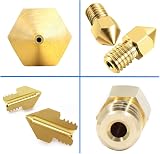 MMOBIEL 10x 0.6mm Brass MK8 3D Printer Nozzles Extruder Creality Ender CR-10 view 5