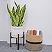 TIMEYARD Mid Century Plant Stand - Best Fits 8in Planter, Wood Indoor Flower Pot Holder, Simple Display Potted Rack, Modern Home Decor (NOTE: Plant pot and plant are not included)