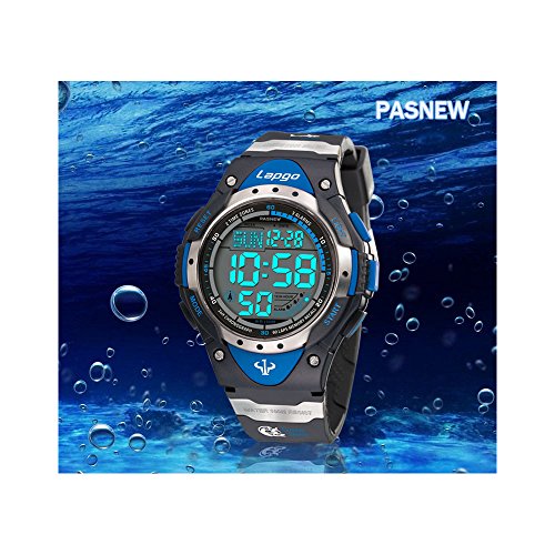 PASNEW Boys Watches Digital Watch Waterproof Sports Casual Boys Kids Watch Watches 1018d Green - Thumbnail 3