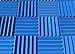 Soundproofing Acoustic Studio Foam - Blue Color - Wedge Style Panels 12”x12”x2” Tiles - 4 Pack