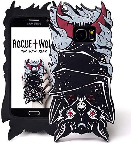 Rogue + Wolf Cute Note 8 Protective Phone Case Silicone Shock-Absorption Scratch Resistant Protection Cover for Girls Kawaii Samsung Note8 Cases - Vamp Bat