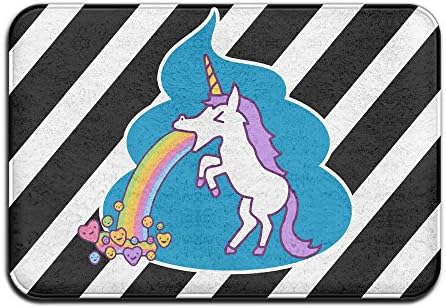 Magical Poop UnicornDoormat Entrance Mat Floor Mat Rug Indoor/Outdoor/Front Door/Bathroom Mats Rubber Non Slip