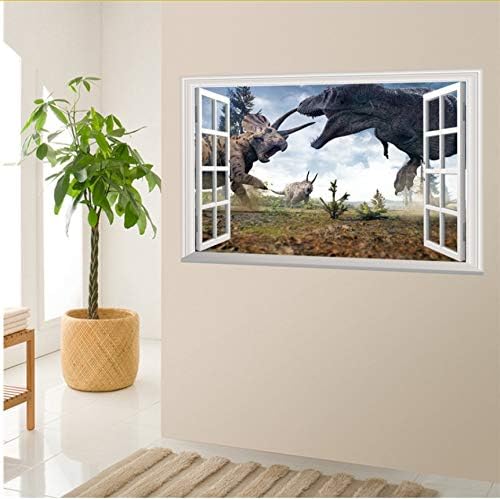 Meaosyy Cartoon Movie 3D Vivid Dinosaur Wall Stickers for Kids Rooms Children's Wall Decals Jurassic World Home Decoration Mural Poster
