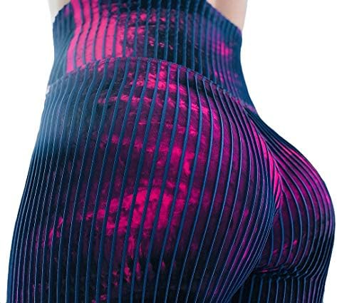 Womens Leggings High Waisted Tummy Control Abstract Splash-Ink Jogging Workout Sport Pants