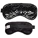 Cooling Eye Mask Reusable Gel Eye Mask for Puffy Eyes,Ice Eye Mask Cold Eye Mask Frozen with Plush Backing for Headache,Migrain,Stress Relief-Color Black