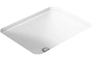 KOHLER K-20000-0 Caxton Under-Mount Bathroom Sink, White