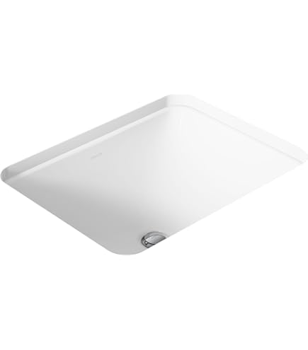 thumbnail image 2 of Ticor 20.5" White Porcelain Undermount Bathroom Vanity Sink - Square Ceramic Sink With Mounting Brackets 2 of 10