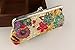 Toraway Wallet, Lady Vintage Flower Hasp Coin Purse Wallet Clutch Bag (Yellow)