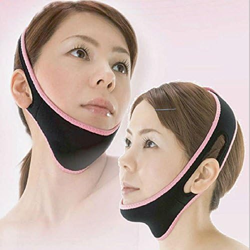 LANDMAVS V Line Facial Mask Chin Neck Belt Sheet Anti Aging Face Lift Up