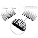 3D Reusable False Magnet Eyelashes, Magnetic Fake Eye Lashes, 1 pair (4 piece) Natural Handmade Extension Fake Eye Lashes - No false eyelashes glue